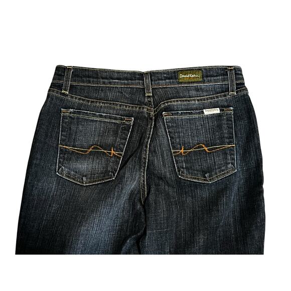 David Kahn Lauren Faded Black Denim Jeans Stretch Bootcut Women’s Size 8 - Picture 6 of 9